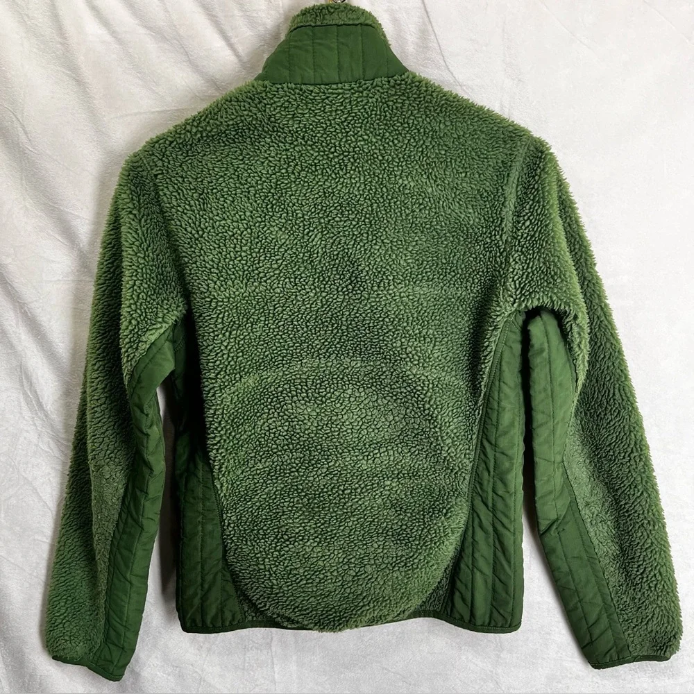 Patagonia Jacket Women S Forest Green Retro X Sherpa Deep Pile Fleece Full Zip